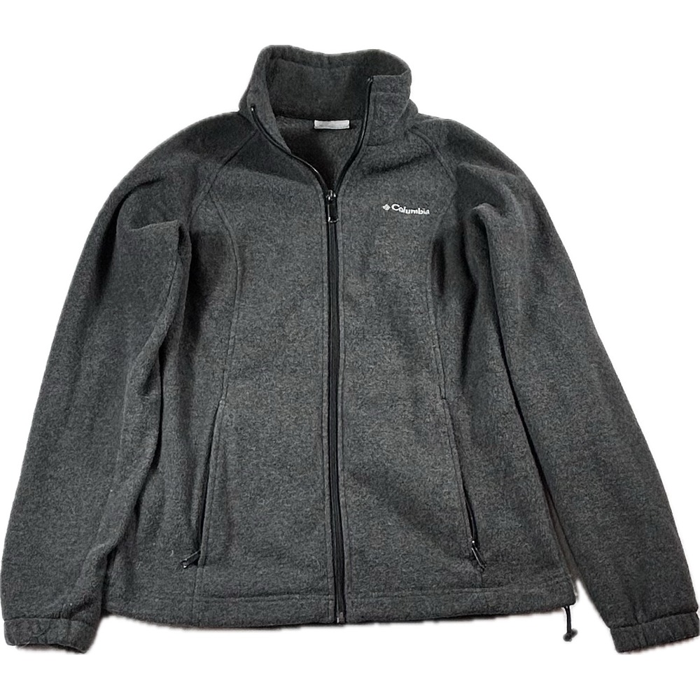Columbia Womens Benton Springs Full Zip Fleece Jacket Charcoal Gray Small S